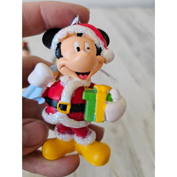 Vintage Mickey mouse ornament singing caroler nutcracker present Xmas tree - Picture 9 of 13